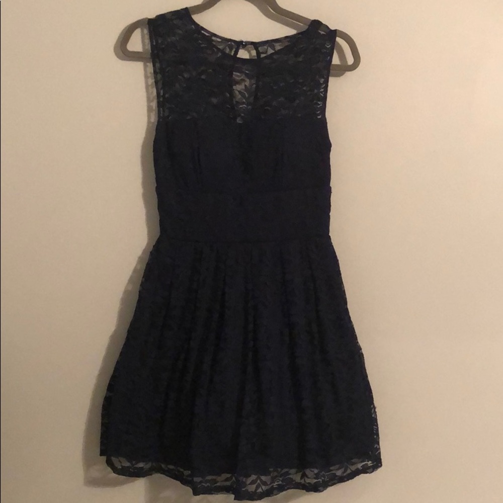 Navy Lace Dress